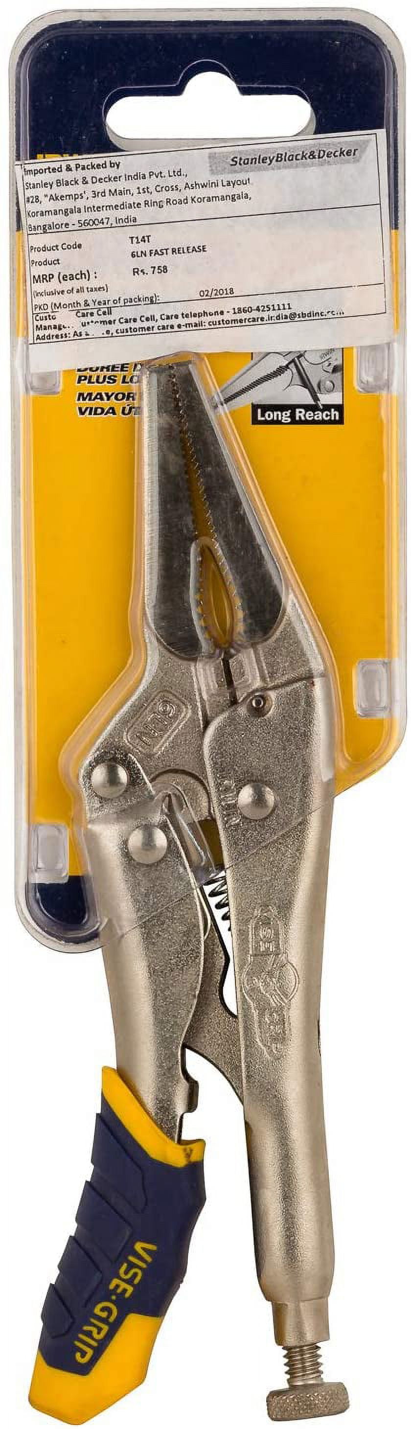 Vise Grip 6LN LONG NOSE FAST RELEASE LOCKING PLIER