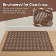 thumbnail image 6 of REGALWOVEN Geometric Door Mat Indoor Outdoor Waterproof Welcome Mat for Front Door, Non-Slip Entryway Rug, Washable Floor Mat Bark Brown 32" x 20", 6 of 6