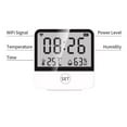 thumbnail image 2 of Office Smart Wifi Digital Display Thermometer Living Room Phone Control Desktop Lcd Screen Temperature Humidity Meter Clock, 2 of 6