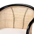 thumbnail image 6 of Baxton Studio Miranda 23.5" Rattan Counter Stool in Black and Natural Brown, 6 of 10