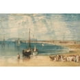 thumbnail image 2 of Joseph Mallord William Turner 14x11 Black Ornate Wood Framed Double Matted Museum Art Print Titled: Weymouth (ca. 1811), 2 of 5