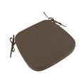 thumbnail image 4 of Cojín para silla de comedor, funda de lino extraíble y lavable, multiusos. Marrón claro, 4 of 8