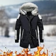 thumbnail image 4 of Rovga Jackets For Mens Long Sleeve Zipper Color Match Tops Fall Winter Parkas Coats Comfortable Going Out Men Clothings 3Xl Dark Blue, 4 of 4