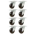 thumbnail image 4 of 8 Pack 1 1/2" Swivel Casters Plate Mounting Wheel Rubber Top Plate Heavy Duty, 4 of 4