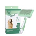 thumbnail image 3 of Cepillo para Perros y Gatos, Cepillo para Pelo de Mascotas, Cepillo de Limpieza Automático con Puntas Flexibles y de Goma de Acero Inoxidable, para Perros, Gatos, Conejos y Animales Pequeños, 3 of 5