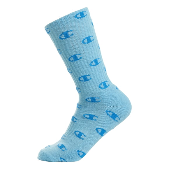 Champion Kid's 6 Pack C All Over Crew Sock