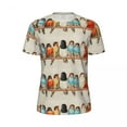 thumbnail image 4 of T Shirt For Men Colorful Birds Print Men Vintage Animal Streetwear Gym T-Shirts Breathable Summer Tr, 4 of 7