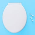 thumbnail image 6 of Toyvian Bathroom Toilet Seat Cover White PP 1Pcs 17.1x14.4x2 In, 6 of 8
