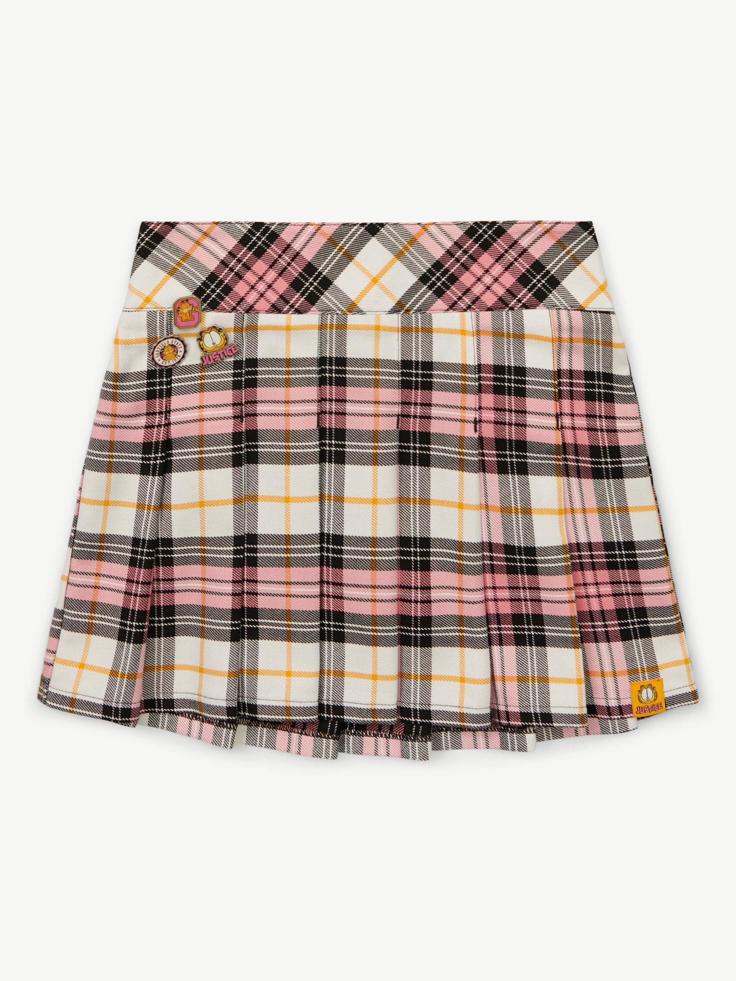 Justice x Girls Garfield Plaid Skirt, Sizes XS - XLP