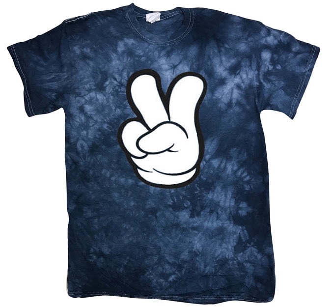 Peace Out Blue Dip-Dye Tee