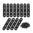 thumbnail image 1 of 12 PCS Support Droit Support en Acier Inoxydable Support Plat en Métal Raccommodant la Plaque de Réparation avec Vis pour le Bois, 1 of 6