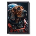 thumbnail image 2 of Hudo Bloodhound Space Poster, Dog Wall Art, Bloodhound Space Canvas Wall Art - Vintage Wall Decor - Gifts For Girlfriend, 2 of 5