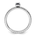 thumbnail image 2 of Created Sapphire Sterling Silver Single-Stone Ring, 2 of 6