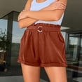 thumbnail image 6 of Casual Shorts for Women Elastic High Waist Loose Lightweight Waistband Summer Shorts with Pockets, 6 of 8
