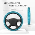 thumbnail image 3 of Balery Christmas Snow Fundas elásticas antideslizantes para volante, funda protectora universal para hombre y mujer, 15 pulgadas, accesorios para coche., 3 of 6
