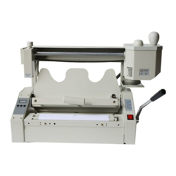 INTBUYING Hot Glue Book Binder Manual Binding Machine for Books Albums Notebooks Binding with 1lb Glue Pellets