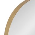 thumbnail image 3 of Kate and Laurel Rollo Midcentury Modern Rounded Square Mirror, 24 x 24, Gold, Decorative Metal Framed Mirror With Radius Corners, 3 of 8