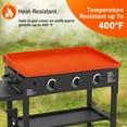 thumbnail image 3 of LotFancy 28in Silicone Griddle Mat for Blackstone, Heavy Duty Food Grade Full Coverage Griddle Cover, 3 of 8