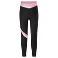 thumbnail image 3 of Sholeno Kids Girls Figure Skating Pants High Waist Ice Skating Leggings Gym Yoga Slim Fit Bottoms Pink 8, 3 of 6
