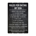 thumbnail image 1 of Dating My Son Rules Wood Wall Decor, 1 of 1