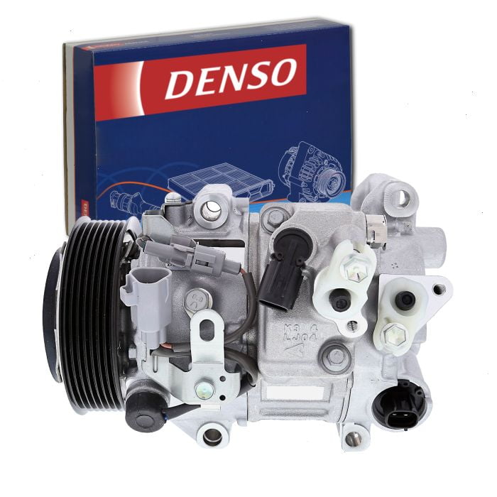 Denso 471-1037 New AC Compressor with Clutch, 1 Pack Fits select