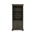 thumbnail image 7 of Executive Bookcase With Wood Doors Mildly Distressed Fully Assembled Brown, 7 of 7