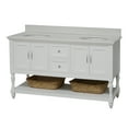 thumbnail image 5 of Beverly 60" Double Bathroom Vanity with White Cabinet and Quartz Top, 5 of 7