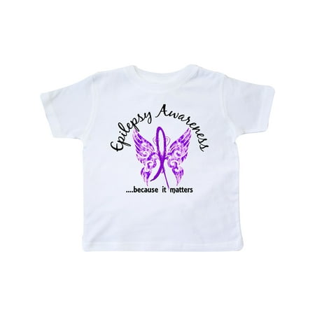 

Inktastic Epilepsy Butterfly 6.1 Gift Toddler Boy Girl T-Shirt