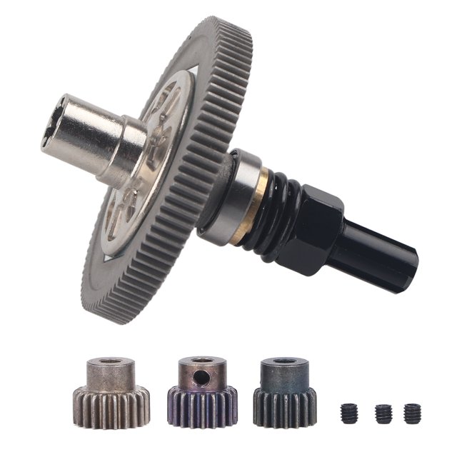 Gear Set, 91T 17T 19T 21T Differential Gear Set For 1/10 RC Car Black