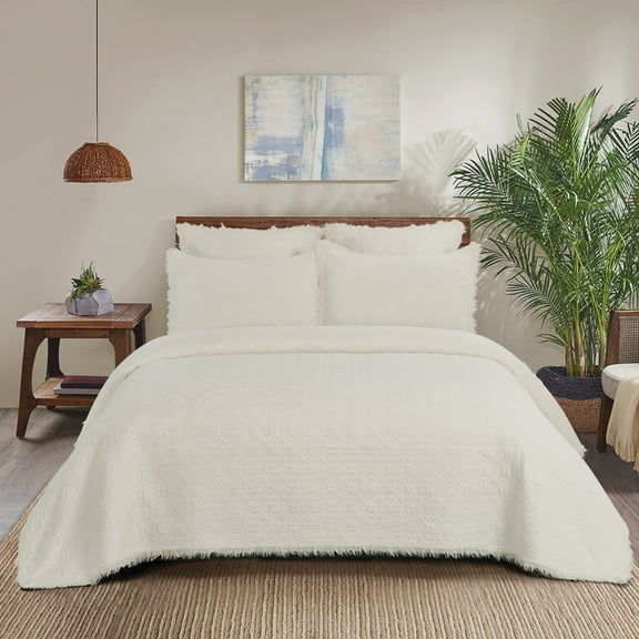 26" x 26" Trellis Pebble Cotton Euro Sham Set - Machine Washable