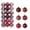 Maroon /1.18in/36pcs/6 surface, variant on Christmas Tree Ornaments Set Shatterproof Holiday Ornaments Balls For Xmas Decorations(1.18"-2.36")