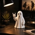 thumbnail image 4 of Halloween Ghost Figurine, Halloween Ghost Plastic Statue, Open-Mouth Tabletop Decoration, Spooky & Cute Ghost Statue for Home, Desk, Party Decor, 4 of 6