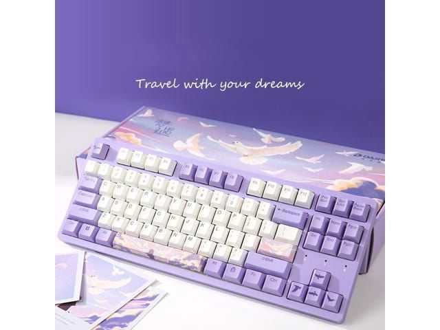 Dareu A87 MEET in DREAM Theme 87 Keys Compact Layout Mechanical Gaming Keyboard; Cherry MX Switch; PBT Keycaps