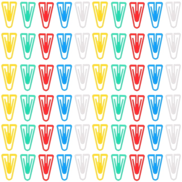 100 Uds Clip de papel pequeño Clips bonitos Clips para documentos Clips de papel Clips de plástico Mini Clips Clips para notas