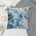 thumbnail image 2 of Shiartex Blue Floral Throw Pillow Covers Farmhouse Vintage Flower Bird Pillow Covers Decorative Outdoor Patio Pillow Cases Cushions Cover for Living Room Couch Sofa Bed Home Decor 24x24in, 2 of 5