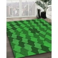 thumbnail image 3 of Ahgly Company Machine Washable Indoor Rectangle Transitional Neon Green Area Rugs, 8' x 12', 3 of 7