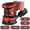 Red- for Milwaukee, variant on TwoWin 13500 OPM Orbital Sander Compatible with Dewalt 20V Battery, 6 Variable Speeds, with 20 Pcs Sanding Discs, 5" Electric Sander with Dust Collector for Sanding and Polishing(Tool only)