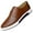 Brown, variant on Breathable Leather Shoes Men Casual Shoes Non-Slip Sneakers Black 12 US