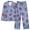 A0198-Purple, variant on CALAFEBILA Womens Pajama Sets Silk Button Down Pjs for Women Nightgown Notch Collar Floral Print Tops with Pocket and Pants