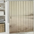 thumbnail image 5 of JEUXUS Grey Landscape Shower Curtain for Bathroom - Multiple Sizes White, 5 of 6