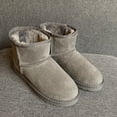 thumbnail image 1 of Botas de nieve, botas de mujer, botas cortas de piel de vaca, botas de nieve para hombre, 1 of 6