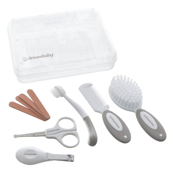 Dreambaby® Essential Grooming Baby Care Kit-10 Piece Pack- Gray