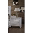 thumbnail image 4 of Elegant White 3 Drawer Nightstand, 4 of 4