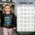 thumbnail image 7 of Uorisanigo Toddler Girl Sweatshirt Comfy Cute Owl Print Hoodie No Hood Sweatshirt Crewneck Ruffle Shoulder Pullover Shirts Sweater Blouse Fall Clothing, 7 of 7