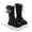 Black, variant on BXJX Girls Mid-Calf Boots, Fall Winter Non-Slip Fashion Side Zipper Kids Riding Boots Black Size 10 Little Kids