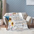 thumbnail image 4 of to My Daughter Blanket from Mom Dad Sunflower Blanket Soft Cozy Lightweight Throw Blanket Daughter Gifts 50x40 inch, 4 of 6