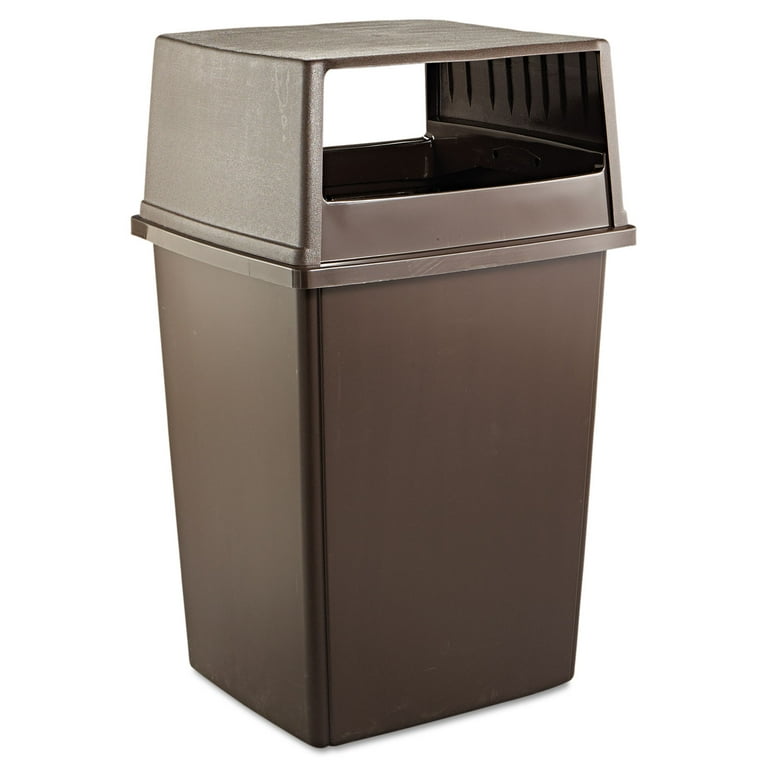 Glutton Receptacle, Hooded Top without Door, Rectangular, 23w x 26.63d x 13h, Brown Glutton Receptacle, Hooded Top without Door, Rectangular, 23w x 26.63d x 13h, Brown