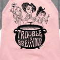 thumbnail image 3 of Hocus Pocus - Trouble is Brewing - Youth Girls Raglan Graphic T-Shirt, 3 of 5
