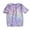 Purple, variant on Yuanlong Womens T-Shirts Summer Thin Bright Silk Shiny Crewneck Short Sleeve Tshirt Streetwear Plus Size Lightweight Tops
