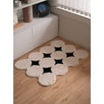 thumbnail image 2 of Alfombra flocada para sala de estar, dormitorio, mesita de noche, larga, de terciopelo, antideslizante, gruesa, para el hogar, 2 of 5